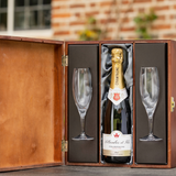 Personalised Champagne Gift with Two Flutes Gift Set