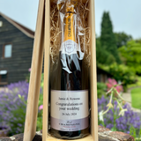 Personalised Magnum Champagne Gift with Wooden Box