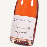 Personalised Rosé Champagne Gift with Two Flutes Gift Set