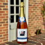Personalised Rosé Champagne Gift with Two Flutes Gift Set