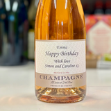Personalised Rosé Champagne Gift with Luxury Box