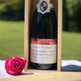 Personalised Champagne Gift with Wooden Box