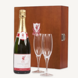 Personalised Champagne Gift with Two Flutes Gift Set