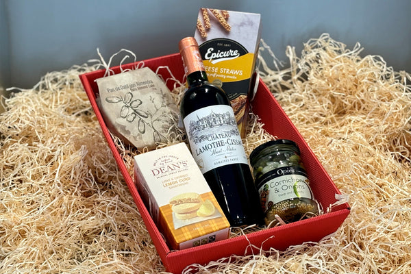 The Gentleman's Half Hour Wine Hamper Gift Box | Personalised corporate Hamper Gifts by Park Lane Champagne