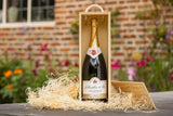 Personalised Champagne (magnum) with wooden gift box | Branded Champagne | Personalised magnum of champagne corporate gift with box