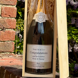 Personalised Magnum Champagne Gift with Wooden Box