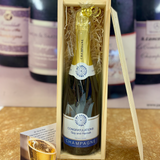 Personalised Champagne Gift with Wooden Box