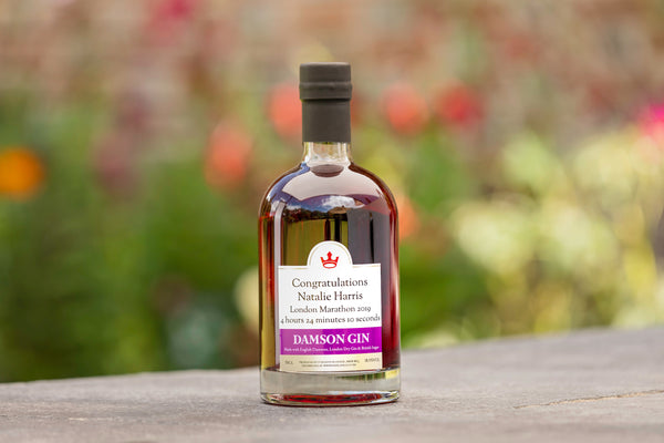 Personalised Damson Gin | Branded label Park Lane Champagne