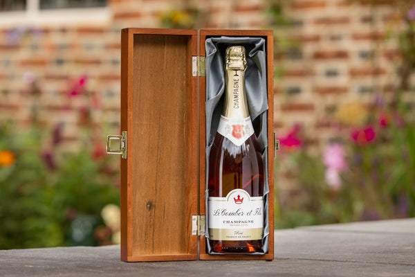 Personalised Rose Champagne with Luxury Box | Personalised corporate luxury gift