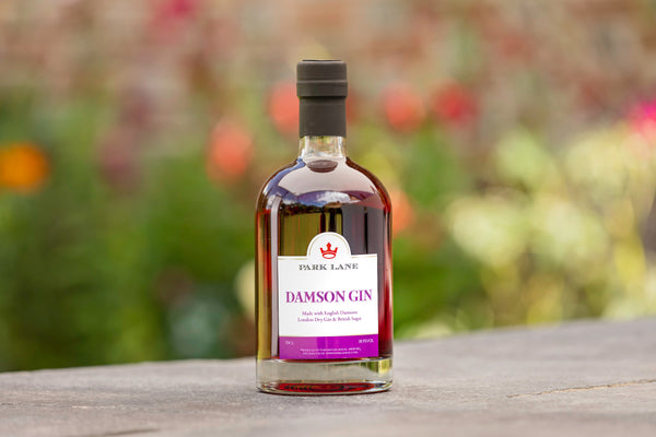Personalised Damson Gin | Branded label Park Lane Champagne