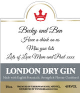 Personalised Gin Label